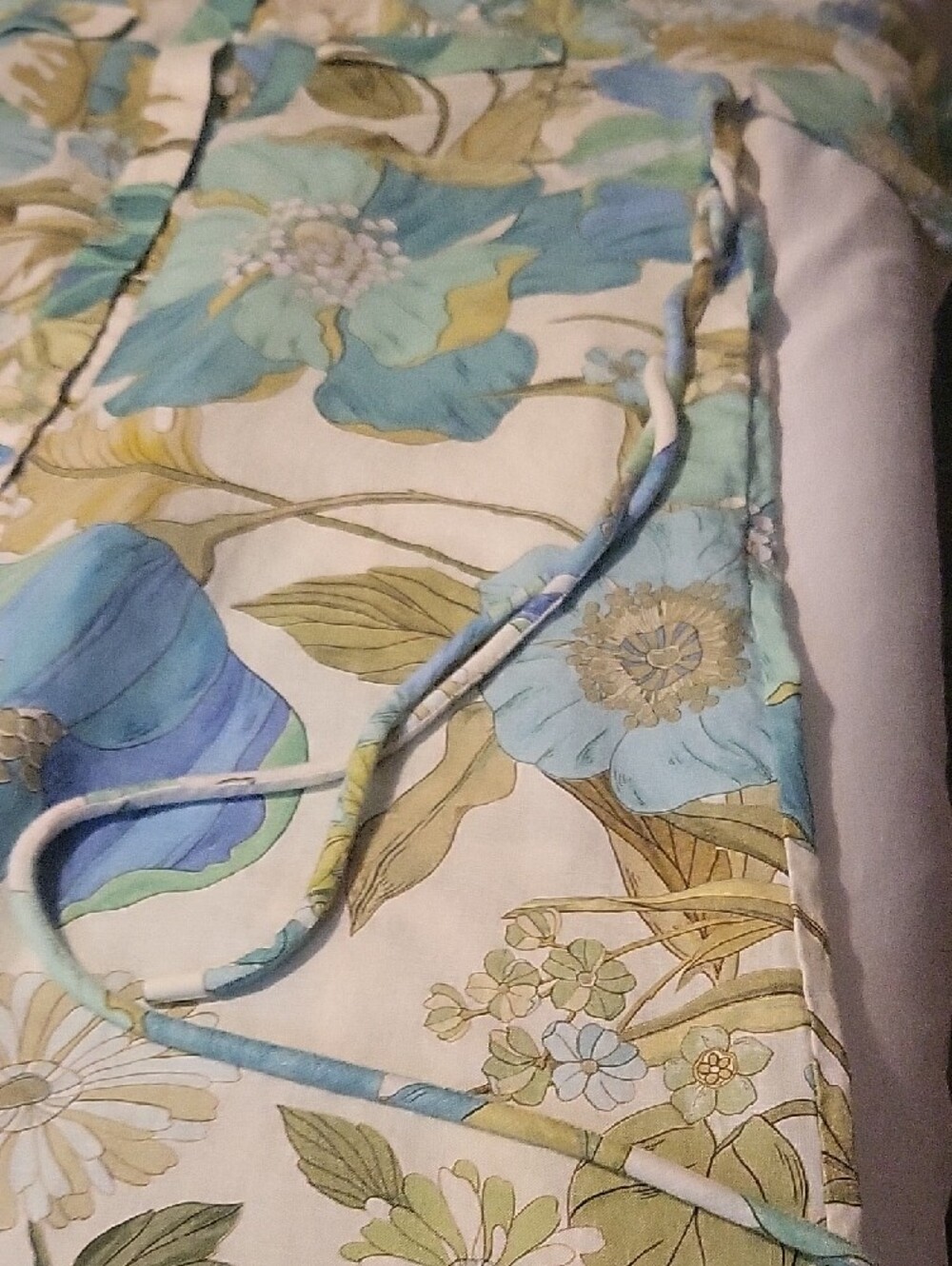 Alemais Floral Shirtdress in Teal, Blue, Green on Cream - Picture 5 of 11